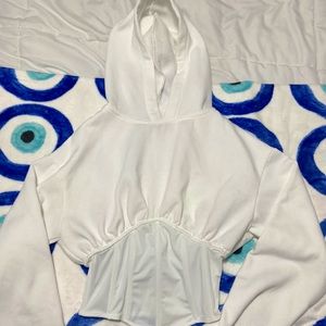 Edikted Cropped Corset Hoodie